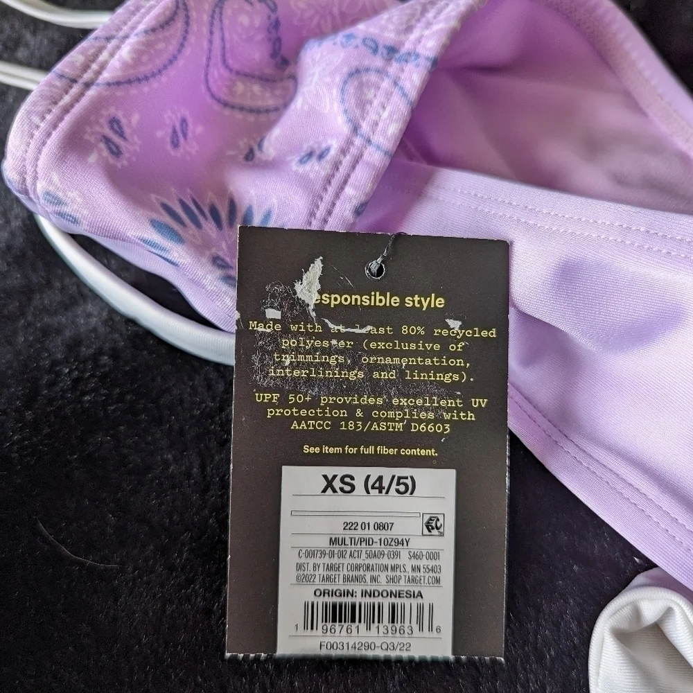 NWT Art Class Girls 3 Piece Swim Suit XS, M